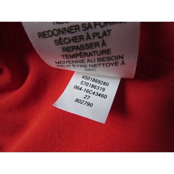 NWT Zenergy Chico's Raquel Orange Surplice Wrap Draped Jersey Layering Top 0 / S - Picture 5 of 5